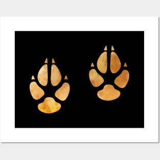 Fox Pawprints Posters and Art